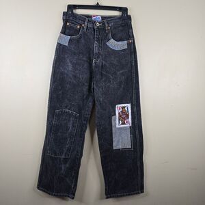 Vintage Fubu Fat Albert & Junkyard Gang Embroidered Baggy Jeans Size 14